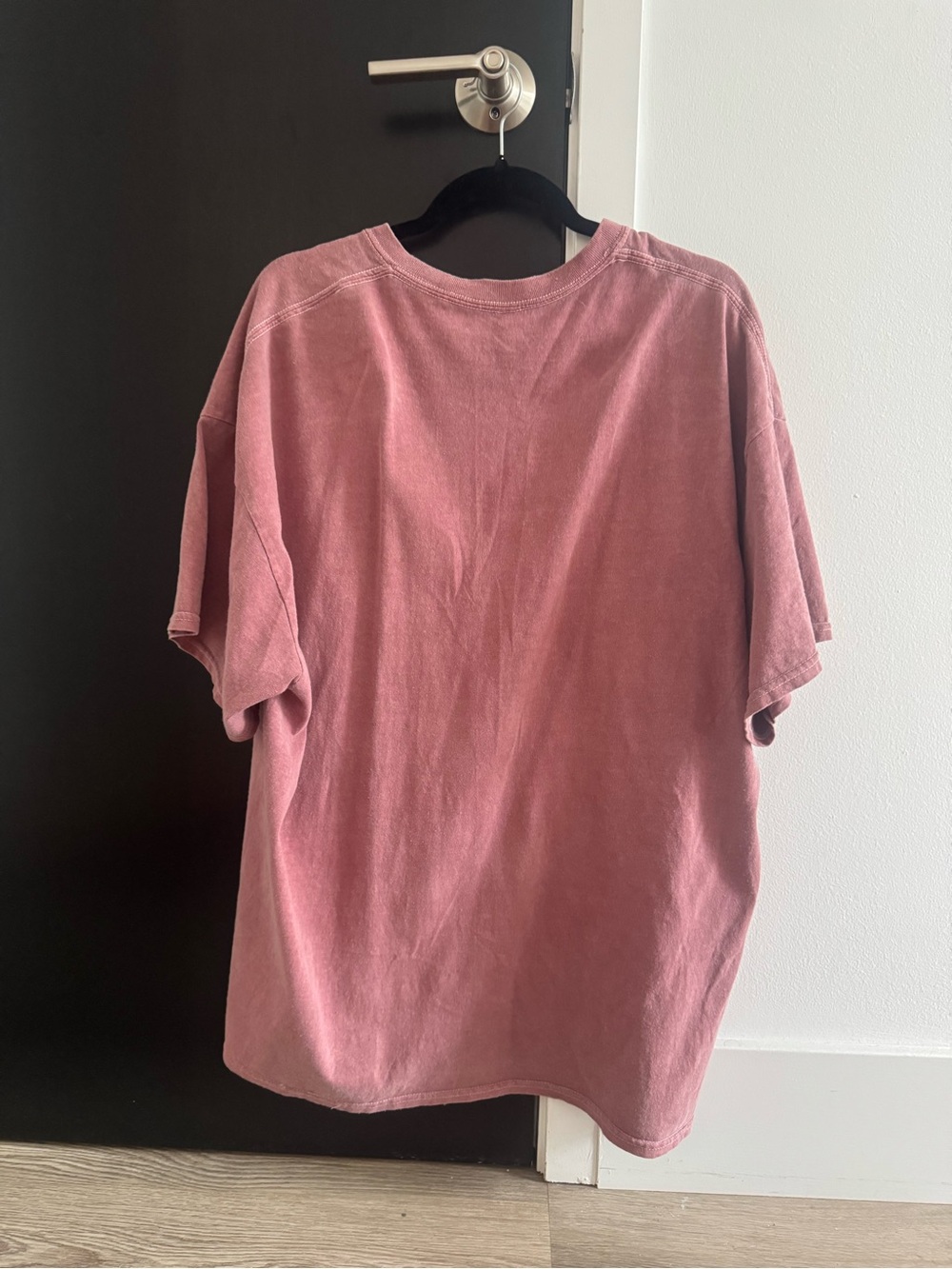 Oversized Floral Moon Graphic Tee - Dusty Rose - Picture 3 of 8